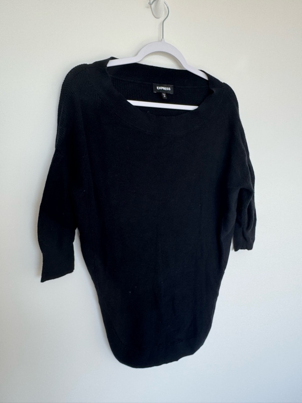 Express Black Scoop Neck Knit Sweater